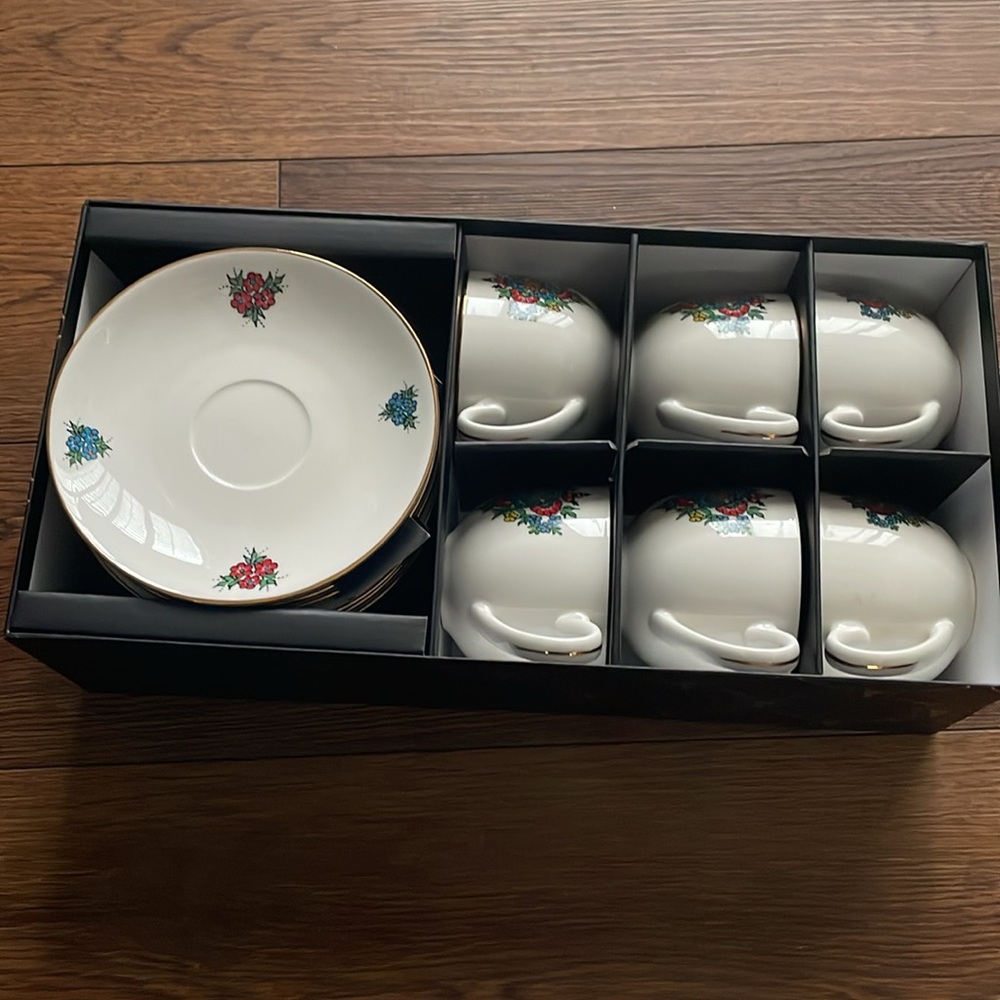 Imported European Folk Porcelain Tea/Coffee Set